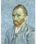 Self portrait, 1889 (oil on canvas)
