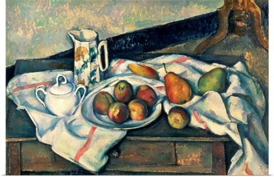Still Life of Peaches and Pears, 1888 90 (oil on canvas)