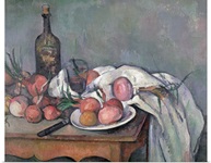 Still Life with Onions, c.1895 (oil on canvas)
