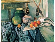 Still Life with Pitcher and Aubergines (oil on canvas)