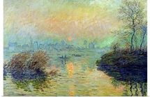 Sun Setting over the Seine at Lavacourt. Winter Effect, 1880 (oil on canvas)