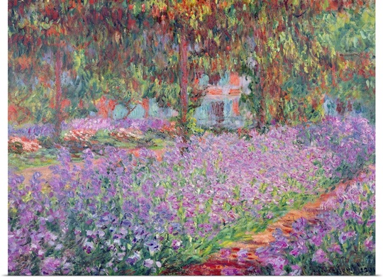 The Artists Garden at Giverny, 1900 (oil on canvas)