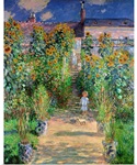 The Artists Garden at Vetheuil, 1880 (oil on canvas)
