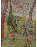 The Park at the Saint Paul Hospital, 1889 (oil on canvas)