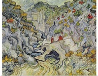 The ravine of the Peyroulets, 1889 (oil on canvas)