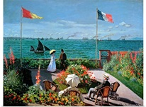 The Terrace at Sainte Adresse, 1867 (oil on canvas)
