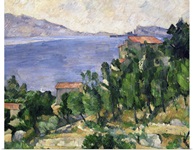 View of Mount Marseilleveyre and the Isle of Maire, c.1882 85 (oil on canvas)