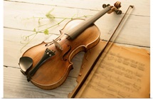 Violin and music sheet