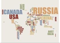 World Map in Words 2