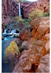 Red rock cliffs, Havasu Falls, Grand Canyon National Park, Arizona
