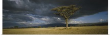 Storm clouds over a landscape, Tanzania