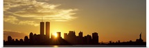 Sunrise Skyline New York City NY USA