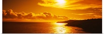 Sunset over the sea, Maui, Maui County, Hawaii