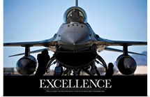 Motivational Poster: Air Force Poster: U.S. Air Force crew chiefs do pre-flight checks