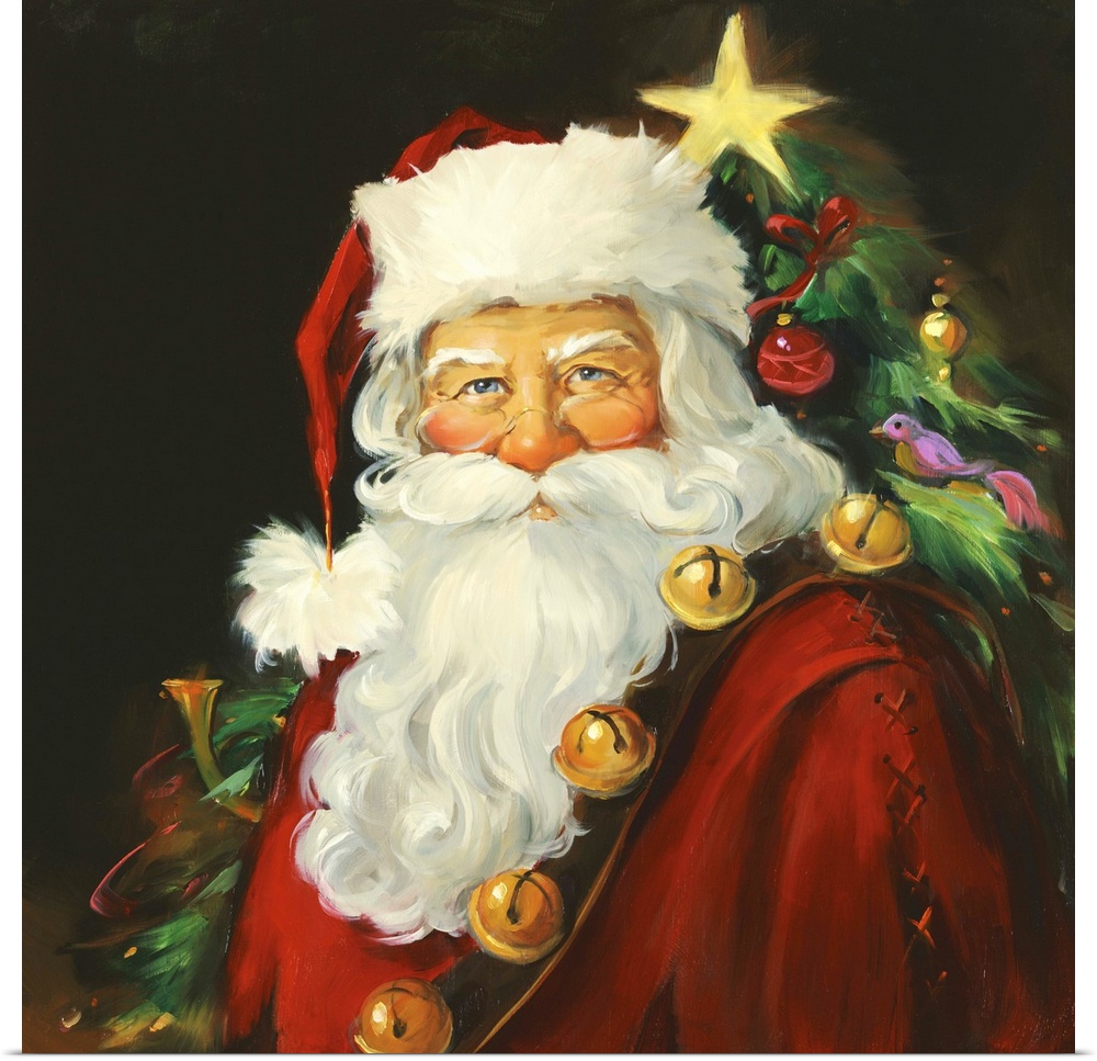 Poster Print Wall Art entitled Santa Portrait eBay