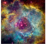 Rosette nebula NGC 2244 in Monoceros