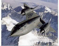 SR71B Blackbird in flight