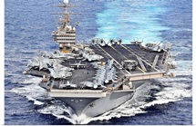 USS Abraham Lincoln transits the Pacific Ocean
