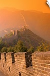 China, The Great Wall At Sunset