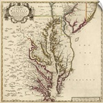 A New Map of Virginia, Maryland, And Parts of Pennsylvania and New Jersey, 1719