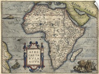 Antique Map of Africa, 1570