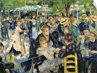 Ball at the Moulin de la Galette, 1876 (oil on canvas)