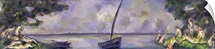 Boat and Bathers (oil on canvas)