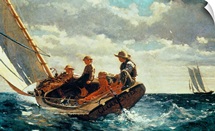 Breezing Up (A Fair Wind) 1873-76 (oil on canvas)