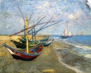 Fishing Boats on the Beach at Saintes-Maries-de-la-Mer
