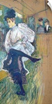 Jane Avril (1868 1943) Dancing, c.1892 (oil on card)
