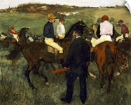 Racehorses (Leaving the Weighing) c.1874-78