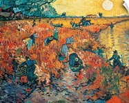 Red Vineyards at Arles, 1888 (oil on canvas)