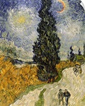 Road with Cypresses, 1890 (oil on canvas)