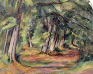 Sous bois (pres du Jas de Bouffan) 1890 94 (oil on canvas)