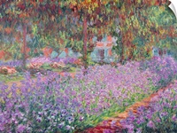 The Artists Garden at Giverny, 1900 (oil on canvas)