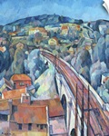 The Railway Bridge at Meulen (oil on canvas)