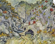 The ravine of the Peyroulets, 1889 (oil on canvas)