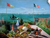 The Terrace at Sainte Adresse, 1867 (oil on canvas)