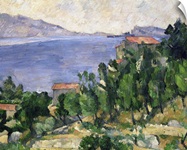View of Mount Marseilleveyre and the Isle of Maire, c.1882 85 (oil on canvas)