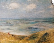View of the Sea, Guernsey (oil on canvas)