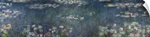 Waterlilies: Green Reflections, 1914 18 (left and right section) (oil on canvas)