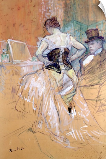 Woman at her Toilet, study for Elles, c.1896 (chalk and oil) (see also 36635)