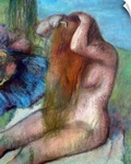 Woman doing her Hair, c.1895 (pastel)