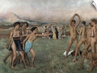 Young Spartans Exercising, c.1860 (oil on canvas)