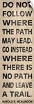 Leave a Trail