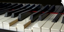 Piano keyboard.