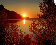 Sunset in Ersfjordbotn.