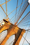 USA, New York State, New York City, Span of Brooklyn Bridge