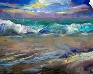 Moonlit Waves