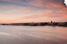 Buildings at waterfront, US Naval Academy, Severn River, Annapolis, Maryland